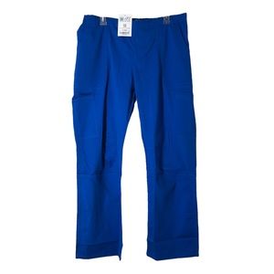 AFS-Antimicrobial Fiber Solutions Scrub Pants Cargo Style NWT SZ XL Elastic Back